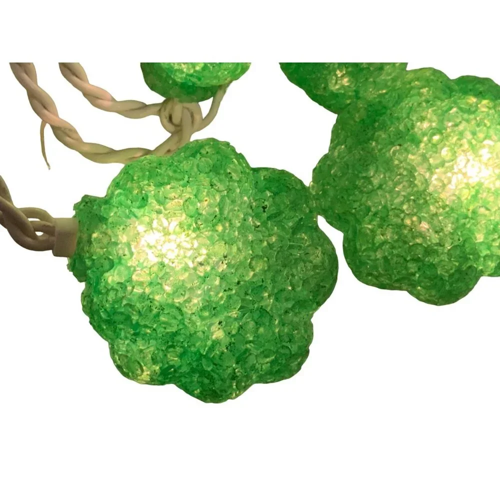 St Patrick's Day Green Shamrock String of 10 Lights